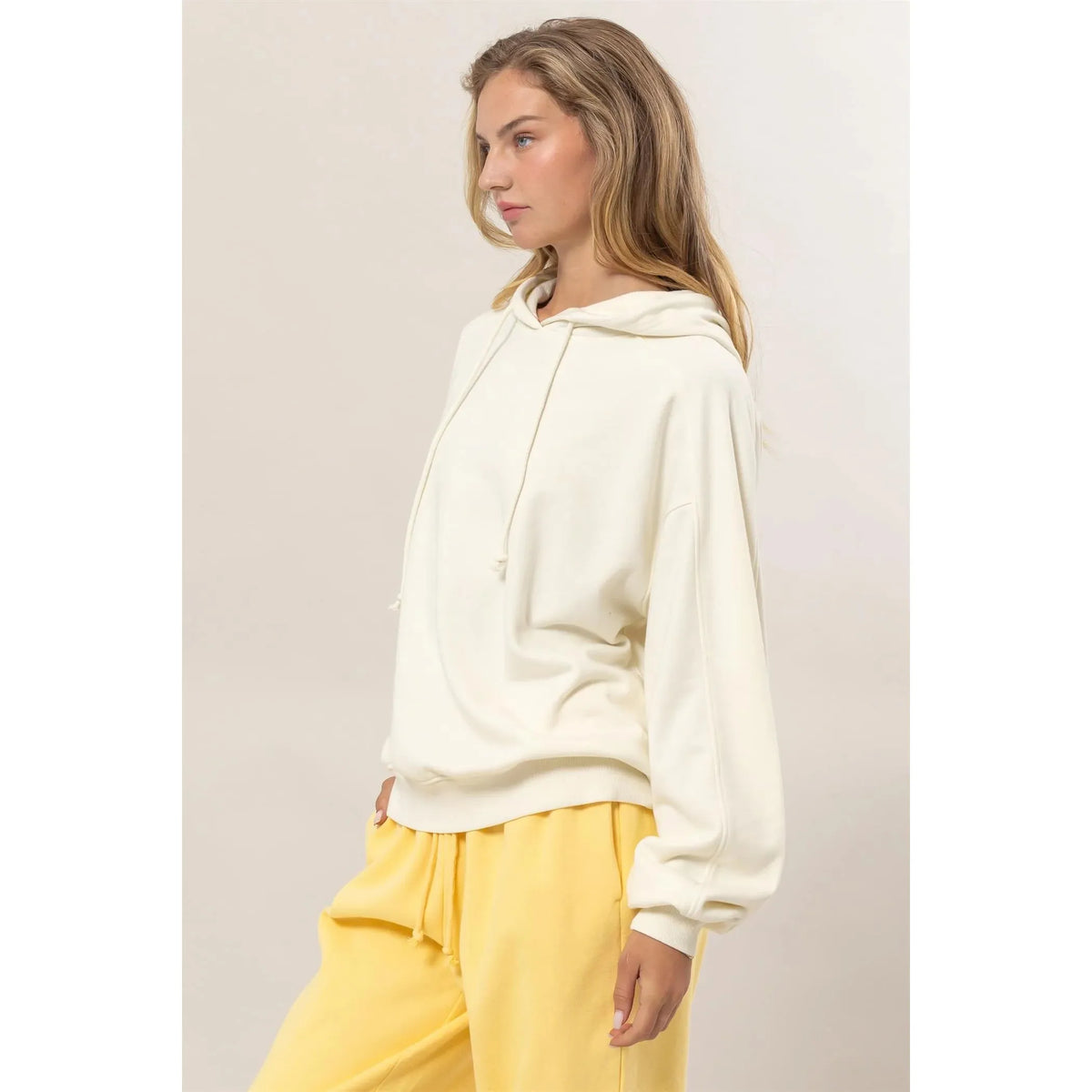 Basically Soft Seam-Detail Oversized Hoodie