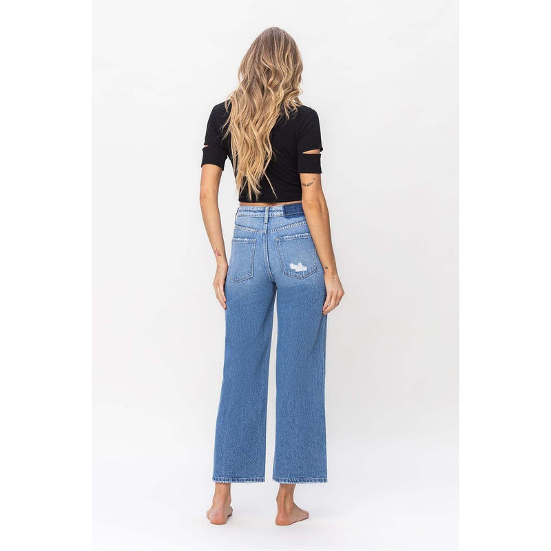 T6000 High Rise Wide Leg Jean