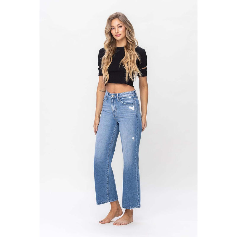 T6000 High Rise Wide Leg Jean