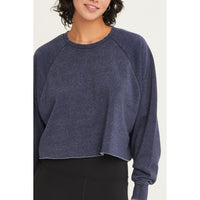 Soft Raw Hem Sweatshirt - Multiple Color Option