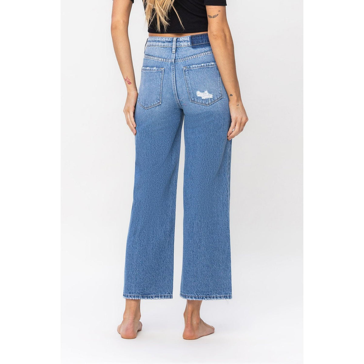 T6000 High Rise Wide Leg Jean