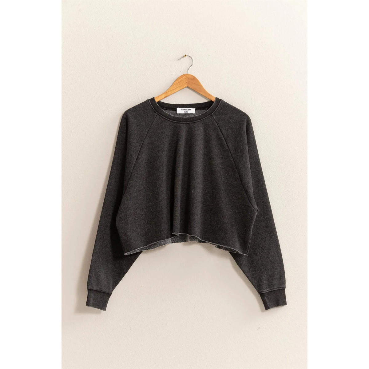 Soft Raw Hem Sweatshirt - Multiple Color Option