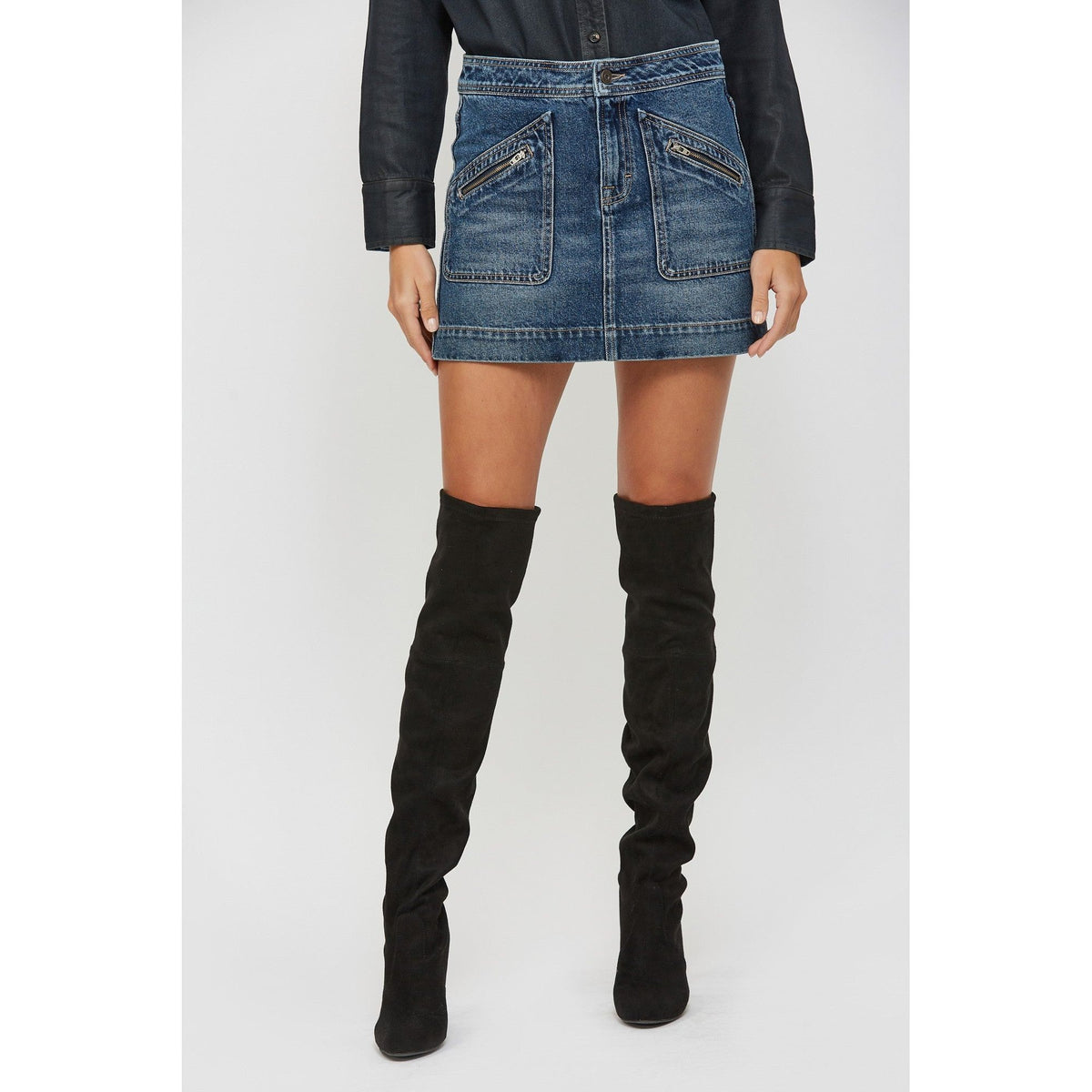 Fallon Denim Mini Skirt