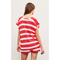 Red Sailor Top (Part of Matching Set)