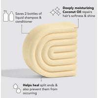 Coconut Repair Conditioner Bar/Mask For Dry Damaged Hair