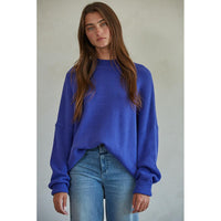 Chunky Blue Sweater